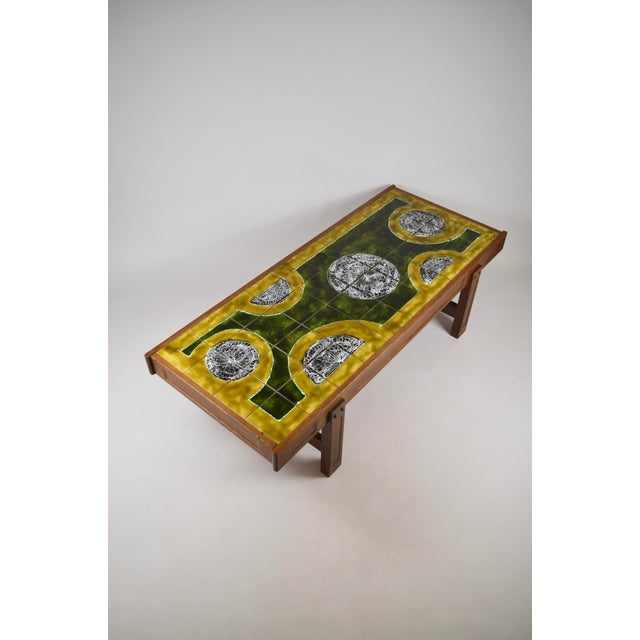 Ceramic Coffee Table by Jean Dasti, Vallauris, France, 1950s For Sale - Image 12 of 18