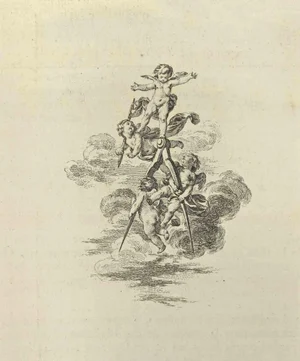 Nicholas Cochin, Angels, Etching, 1755