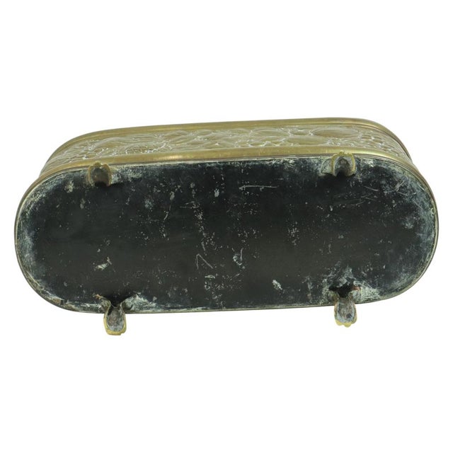 Metal French Antique Copper Flower Pot Jardinière, 19th Century For Sale - Image 7 of 18