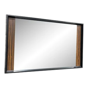 Vintage Mid Century Modern Ebonized Rosewood Mirror by American of Martinsville
