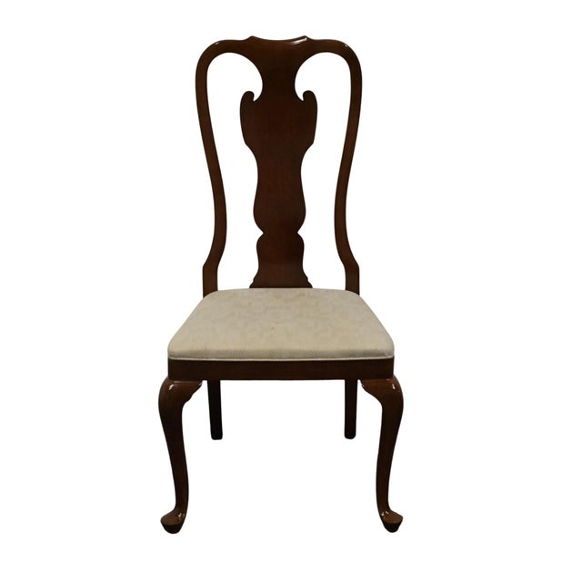 DREXEL HERITAGE Solid Cherry Traditional Queen Anne Style Dining Side Chair 123-811 41.25" High 22" Wide 24" Deep Seat:...