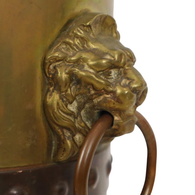 Artillery Shell Umbrella with Trench Art Lion Heads, 1920s For Sale - Image 12 of 18