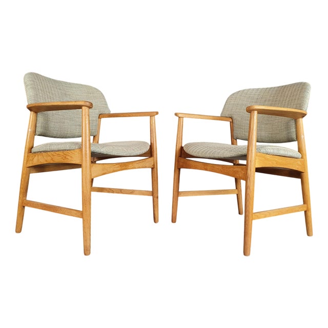 Set of Chairs by Aksel Bender Madsen & Ejner Larsen for Fritz Hansen, 1960s For Sale
