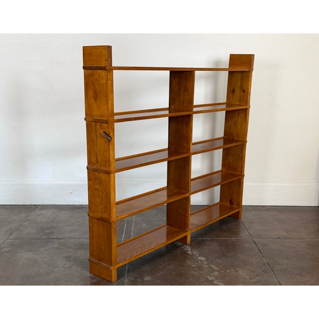 Wood Vintage 1950's Solid Wood Bookshelf For Sale - Image 7 of 10