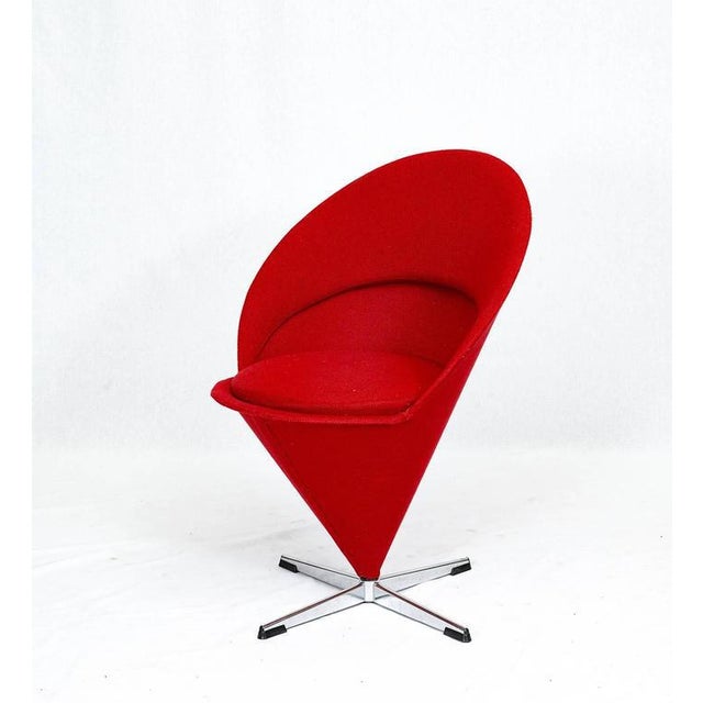 Mid-Century Modern Verner Panton "Cone" Chair For Sale - Image 3 of 10