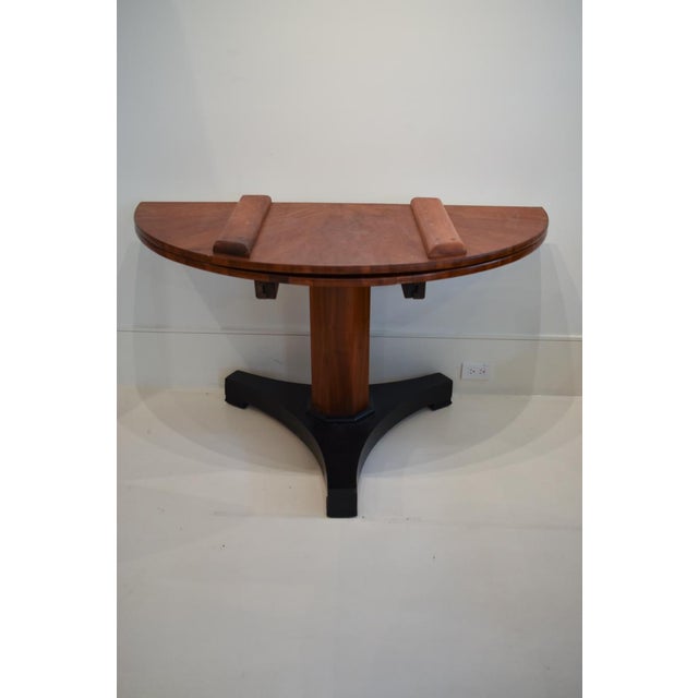 19th Century French Art Nouveau Cross Section Walnut Table For Sale - Image 4 of 8
