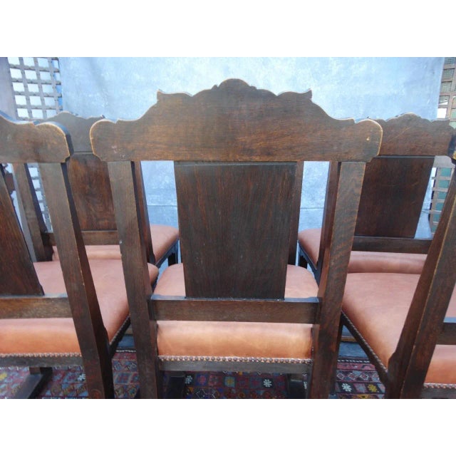 Wood Early 20th Century Portuguese Dining Chairs - Set of 6 For Sale - Image 7 of 11