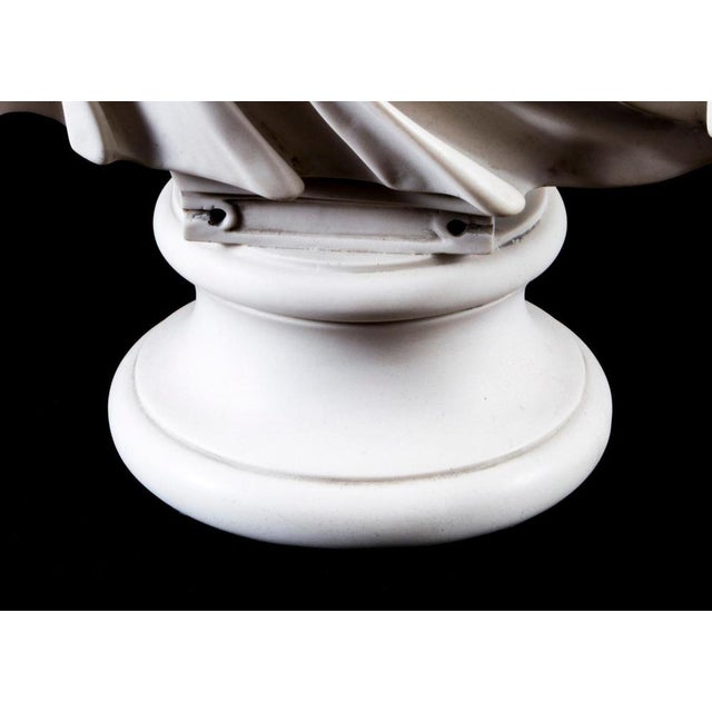 Marble Bust and Pedestal Depicting Roman Emperor Lucius Versus, Set of 2 For Sale - Image 9 of 18