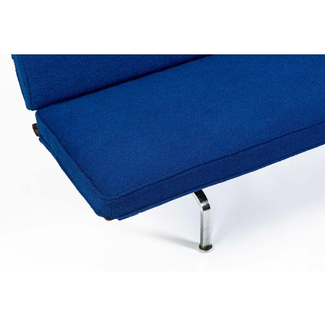 Metal Mid Century Blue Sofa Compact by Eames for Herman Miller 1970s For Sale - Image 7 of 12