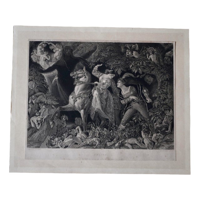 Charles William Sharpe after Daniel Maclise, Ondine, Engraving For Sale