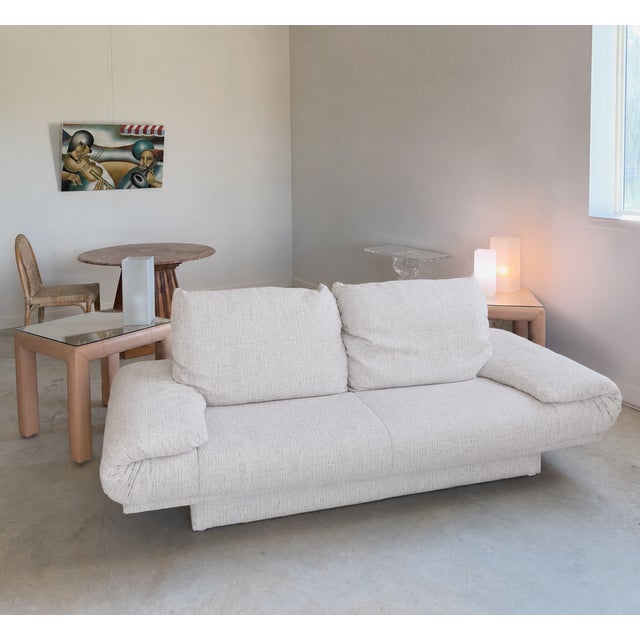 Rolf Benz Postmodern Plinth Base Sofa Couch (Germany) Late 1970s Charcoal Gray For Sale - Image 17 of 17
