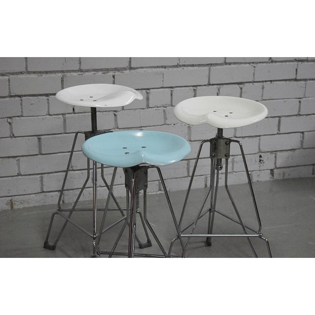 Metal Clipper Bar Stools by Yasu Sasamoto for Dulton, Japan, 1980s For Sale - Image 7 of 9