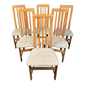 Vintage Teak Dining Chairs by Nordic Furniture- Set of 6