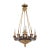 Early 20th C. French Louis-Philippe Revival Gilt and Patinated Bronze Chandelier For Sale