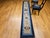 Ivory Antique Chinese Peking Runner, Hand-Knotted Wool, Ivory & Navy, 1880s, 2' x 10' For Sale - Image 8 of 9