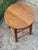 Midcentury Arts & Crafts Rustic Oak Stool For Sale - Image 4 of 8