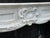 White Impressive Louis XV Fireplace in Carrara Marble, 1880s For Sale - Image 8 of 12
