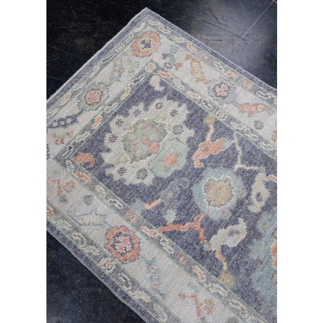 Early 21st Century Turkish Oushak Runner Rug 2'8" x 8'2" For Sale - Image 5 of 7