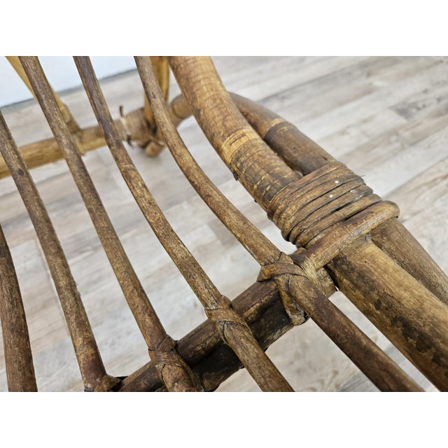 Vintage Wicker Armchairs, 1970, Set of 4 For Sale - Image 12 of 16