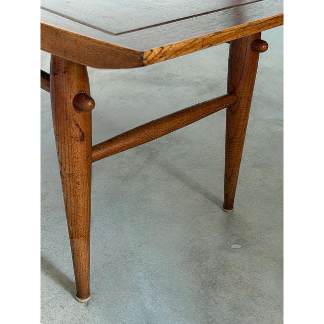 Lane Copenhagen Line 72" Walnut Ash Surfboard Coffee Cocktail Table For Sale - Image 9 of 16