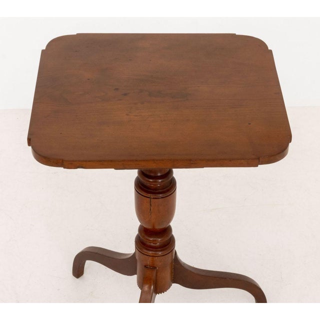 American American Mahogany Tripod Side Table For Sale - Image 3 of 8