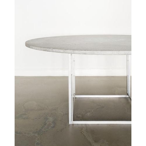 E. Kold Christensen Mid-Century Modern Danish PK54 Dining Table with Cipollini Marble by Poul Kjaerholm for E. Kold Christensen, 1960s For Sale - Image 4 of 10