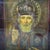 An antique Russian hand-painted icon depicting St. Nicholas, encased within a finely carved wooden shadow box frame. This...