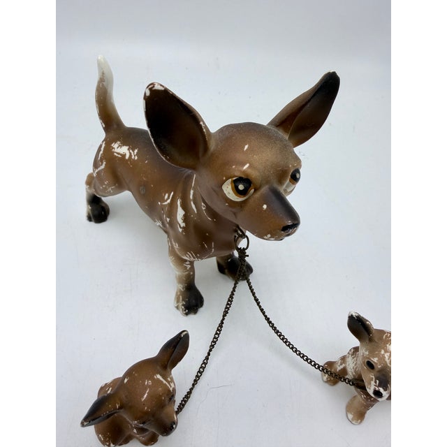 Vintage Chihuahua Ceramic Figurine For Sale - Image 4 of 7