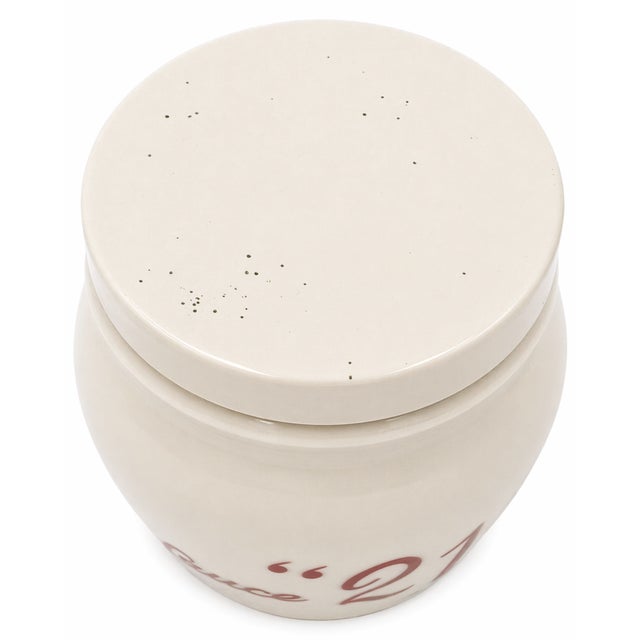 Mid 20th Century Vintage the 21 Club Nyc Restaurant Condiment Jar Sauce Maison Glass New York For Sale - Image 5 of 11