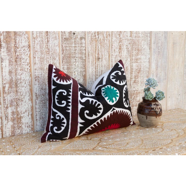 Zara Gul Suzani Lumbar Pillow For Sale - Image 4 of 9