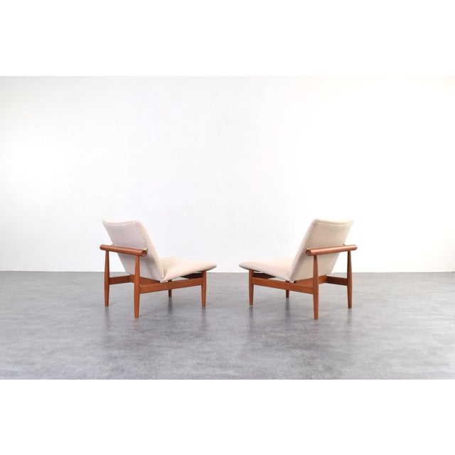 Finn Juhl Model FD 137/1 Japan Lounge Chairs by Finn Juhl for France & Søn, 1960s, Set of 2 For Sale - Image 4 of 18