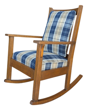 Antique Oregon Chair Co. Mission Oak Rocking Chair, Early 20th Century
