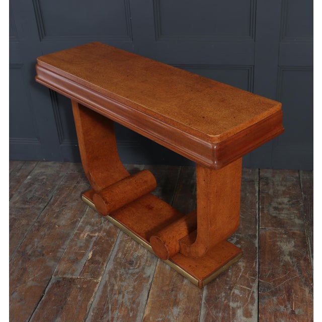 Art Deco French Amboyna Console Table, 1925 For Sale - Image 15 of 18