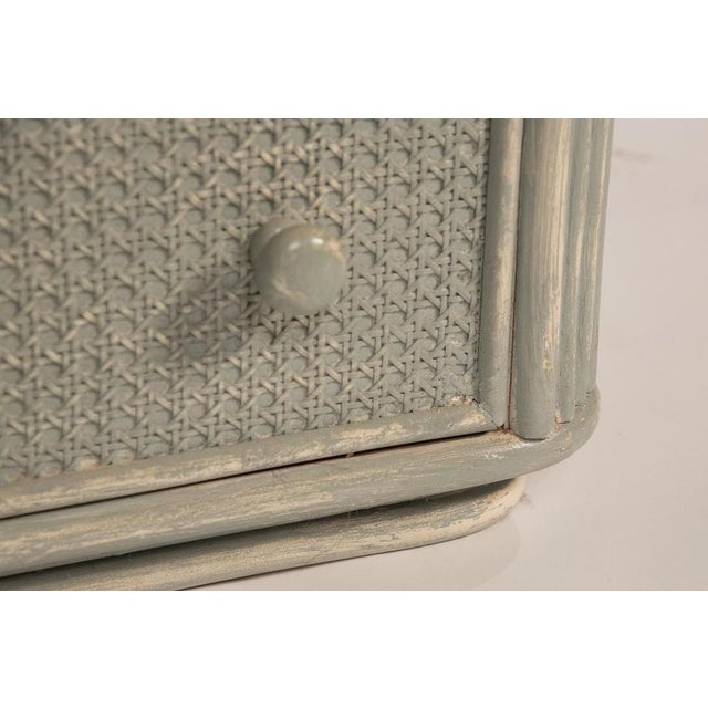 Vintage Bamboo and Vienna Straw Chest of Drawers, 1960s For Sale - Image 12 of 18