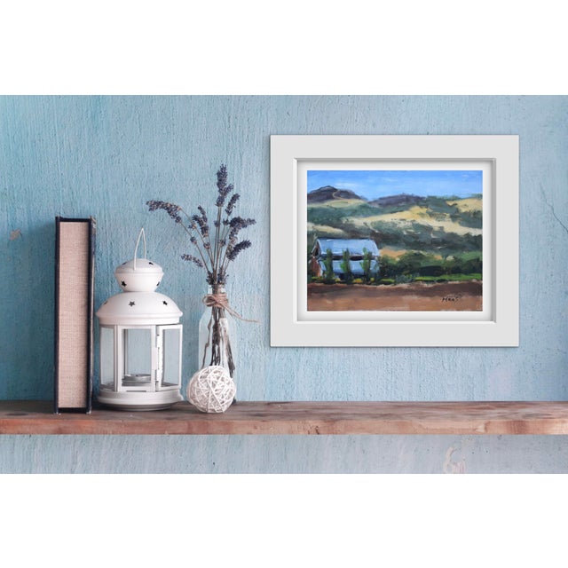 Charred HIlls, Original Expressionist Oil Painting For Sale In Reno/Lake Tahoe - Image 6 of 7