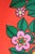 Vintage 1970s Round Red Metal Serving Tray Featuring a Bright "Flower Power" Floral Pattern For Sale In Milwaukee - Image 6 of 9