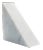 Large White Carrara Marble Triangular Bookend from FiammettaV Home Collection For Sale