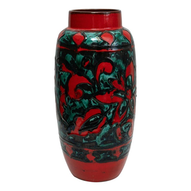 20th Century German 'W. Germany' Ceramic Vase For Sale