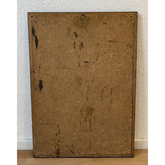 J.P.R, Assise nue, Oil on Wood, Framed For Sale - Image 11 of 12