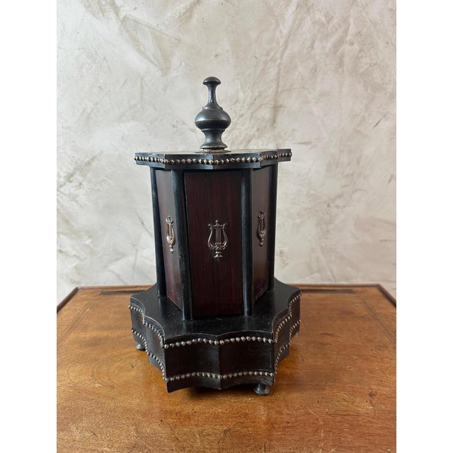 Wood Musical Cigar Cellar, 1920 For Sale - Image 7 of 18