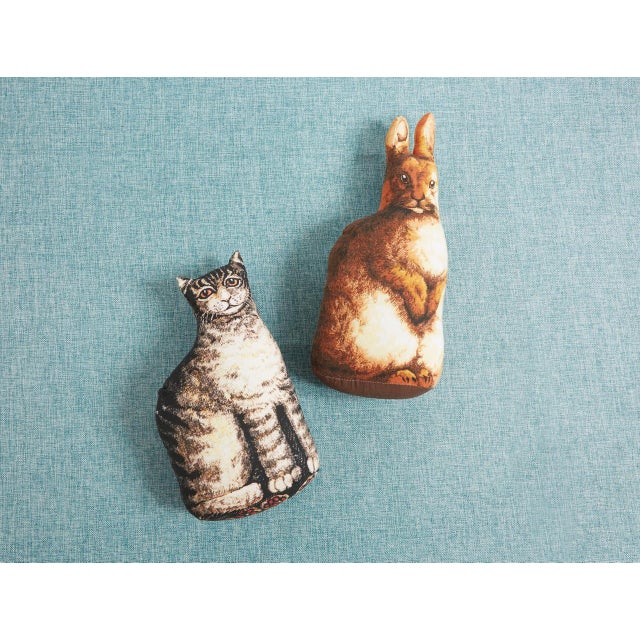 Bunny Antique Toy Pillow For Sale - Image 4 of 5
