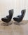 Pair Img Comfort Norwegian Leather Swivel and Reclining Lounge Chairs With Ottomans, Mid-20th Century For Sale - Image 13 of 18