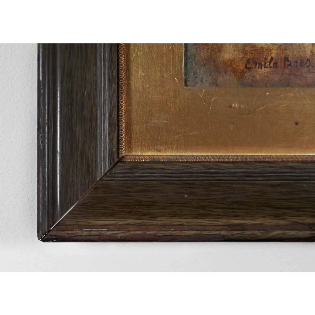 Emile Baes, Dionysus, Nude, Oil on Panel For Sale - Image 4 of 7