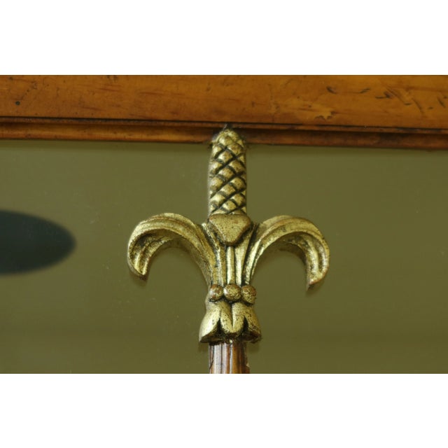 Baker Furniture Company Baker Classical Pine Curio Display Cabinet W. Gold Gilt For Sale - Image 4 of 13