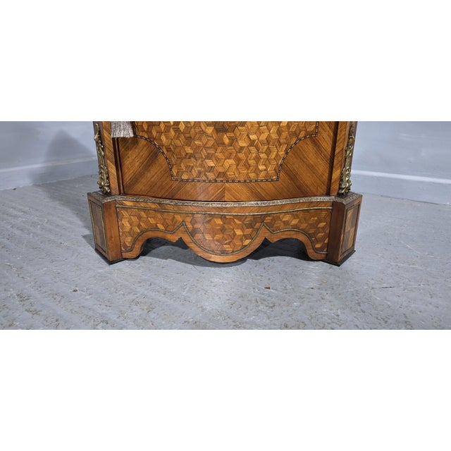 French Serpentine Side Cabinet, 1880s For Sale - Image 4 of 17