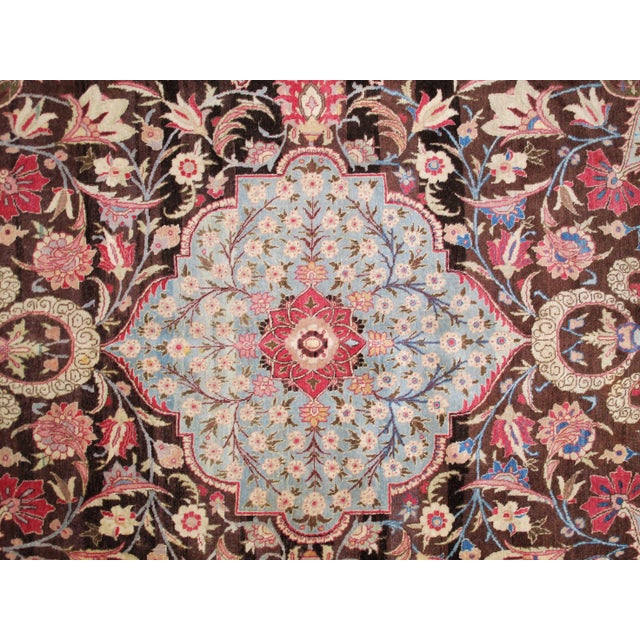 Persian 1900s Persian Tabriz Rug - 9'6" X 12'8" For Sale - Image 3 of 6