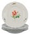 Porcelain Dinner Plates with Floral Motifs from Meissen, Germany, 1890s, Set of 4 For Sale