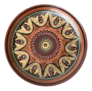 Vintage German Ceramic Wall Plate from Keramik Manufaktur Kupfermühle, 1970s