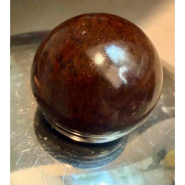 Iconic MCM Vintage West Bend Penguin Hot & Cold Server/Ice Bucket- Chrome Finish, Embossed Penguin Designs, & Tortoiseshell Brown Bakelite Handles For Sale In San Antonio - Image 6 of 10
