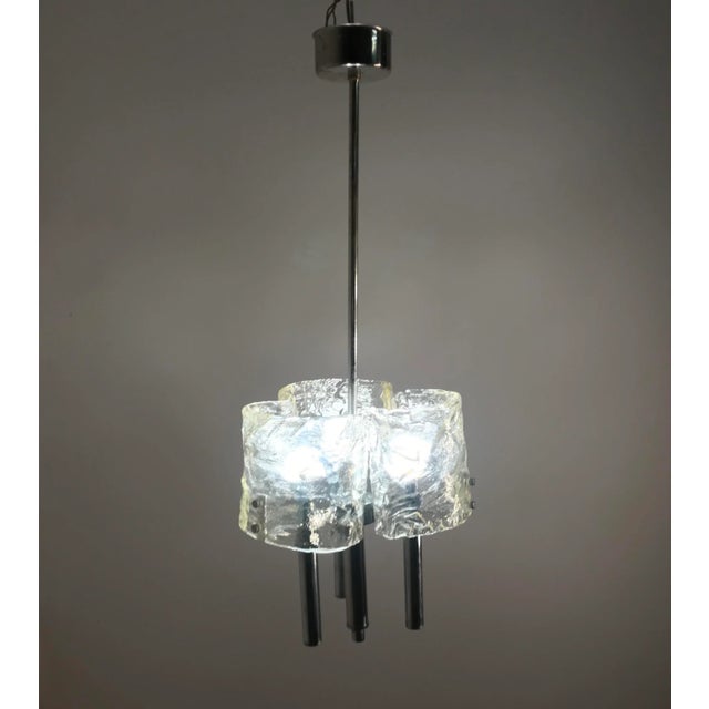 Mid-Century Modern Mid-Century Murano Glass Light Pendant from Mazzega For Sale - Image 3 of 6